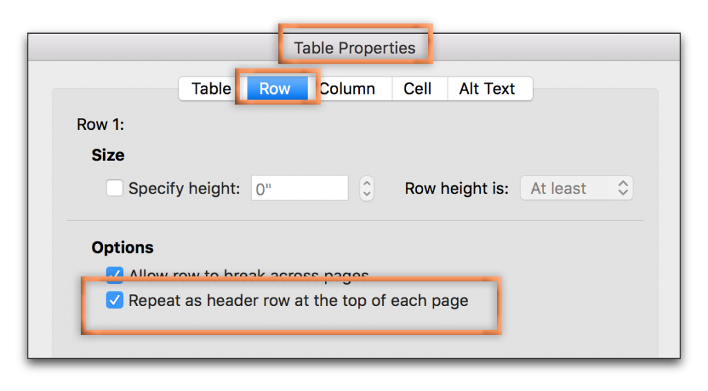 Adobe InDesign: Designate header rows in Word