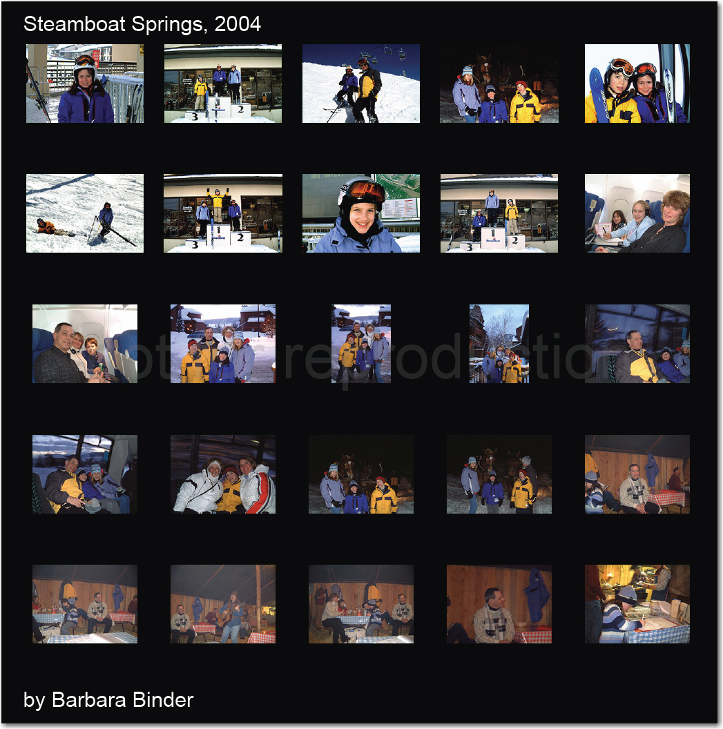 The completed contact sheet.