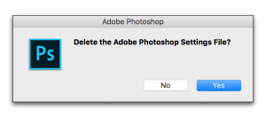 Photoshop CC/CS: Reset Photoshop Preferences File