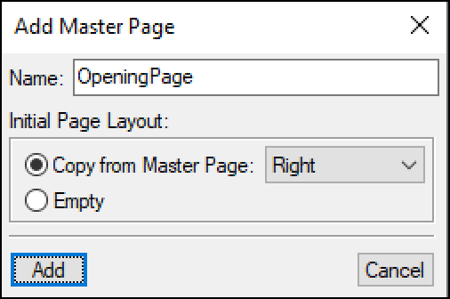 Adobe FrameMaker: Custom Master Pages