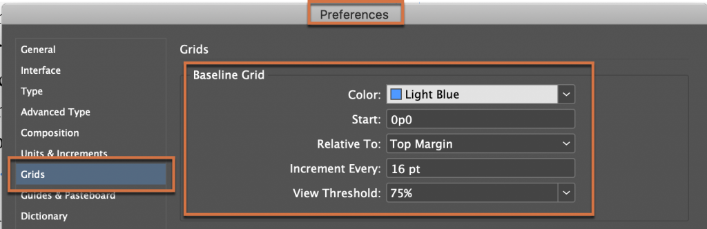 Adobe InDesign: Align to Baseline Grid