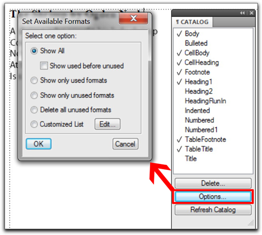 Adobe FrameMaker 10: Catalog sorting and view options. Adobe FrameMaker 10: Catalog sorting and view options.