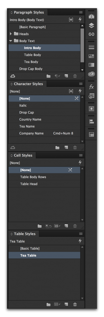 Adobe InDesign: Removing table overrides