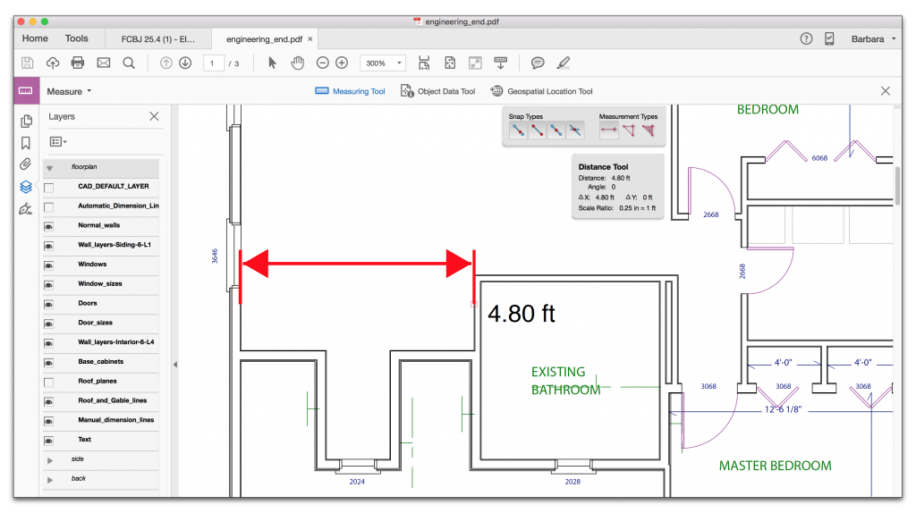 Adobe Acrobat DC: Measuring Tool