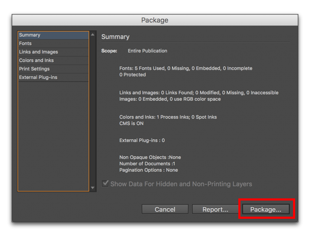 InDesign CC: Saving an InDesign file to an earlier version