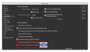 Photoshop CC: Saving a Photoshop file to an earlier version