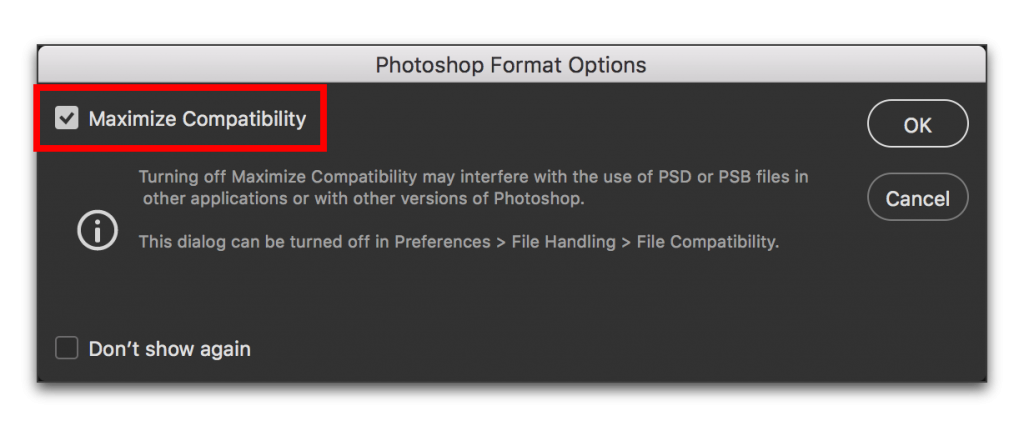 Adobe Photoshop CC 2015: Maximize Compatibility