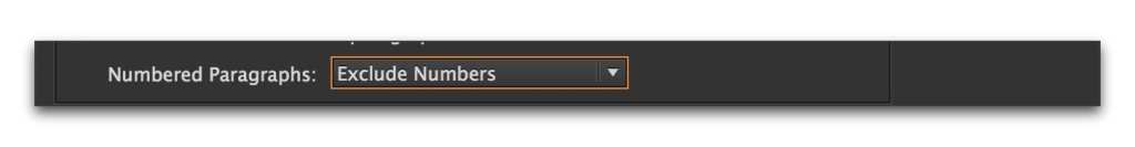 Adobe InDesign CC: Paragraph numbers in a table of contents