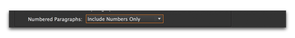 Adobe InDesign: Paragraph numbers in a table of contents
