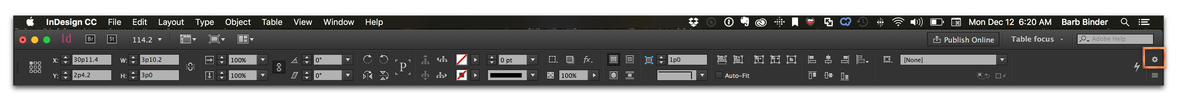 Adobe InDesign CC: Control Panel – Rocky Mountain Training