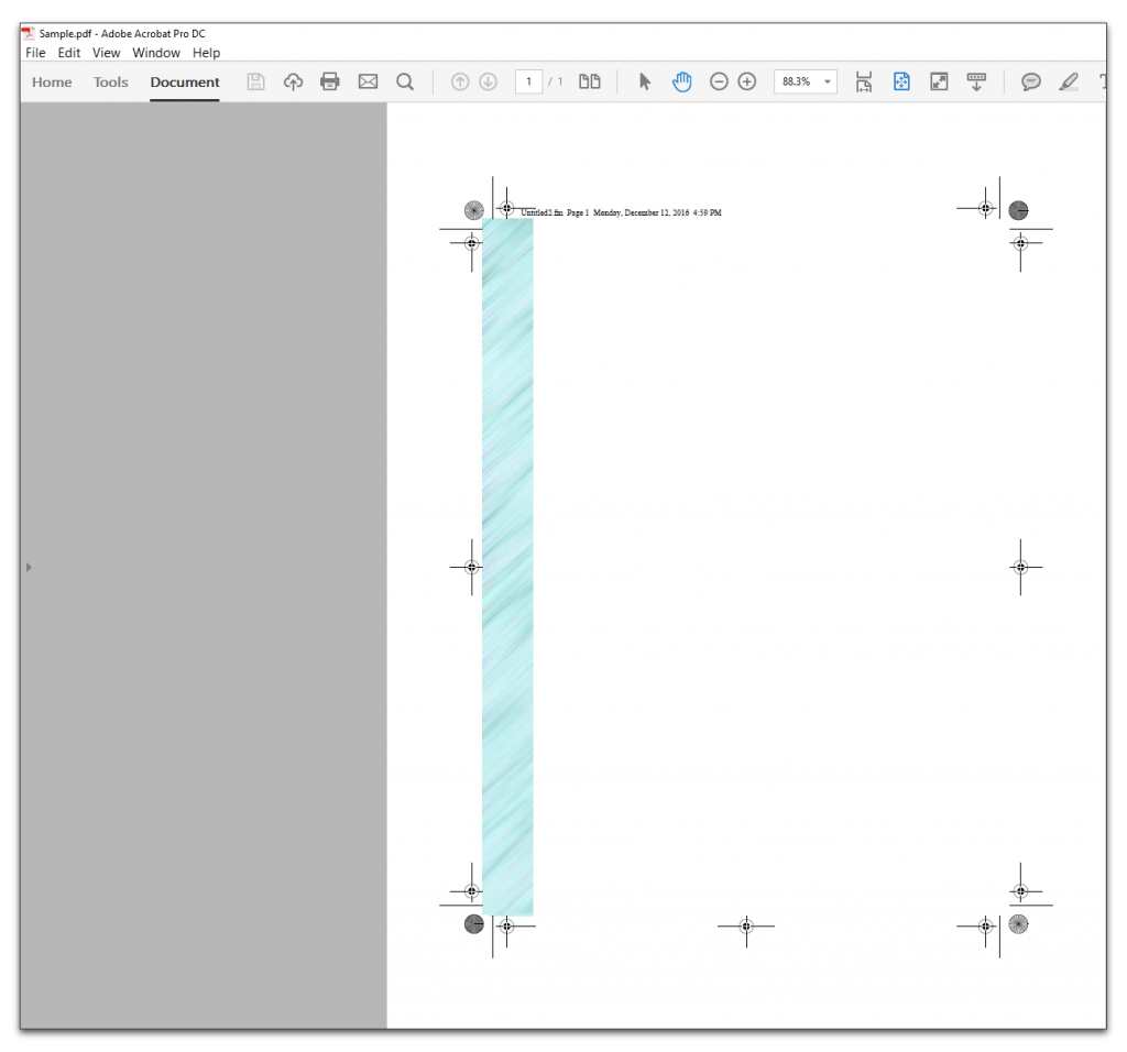 Adobe FrameMaker: Bleeds and trim lines