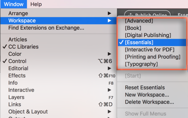 Adobe InDesign: How to Create a Custom Workspace – Rocky Mountain Training