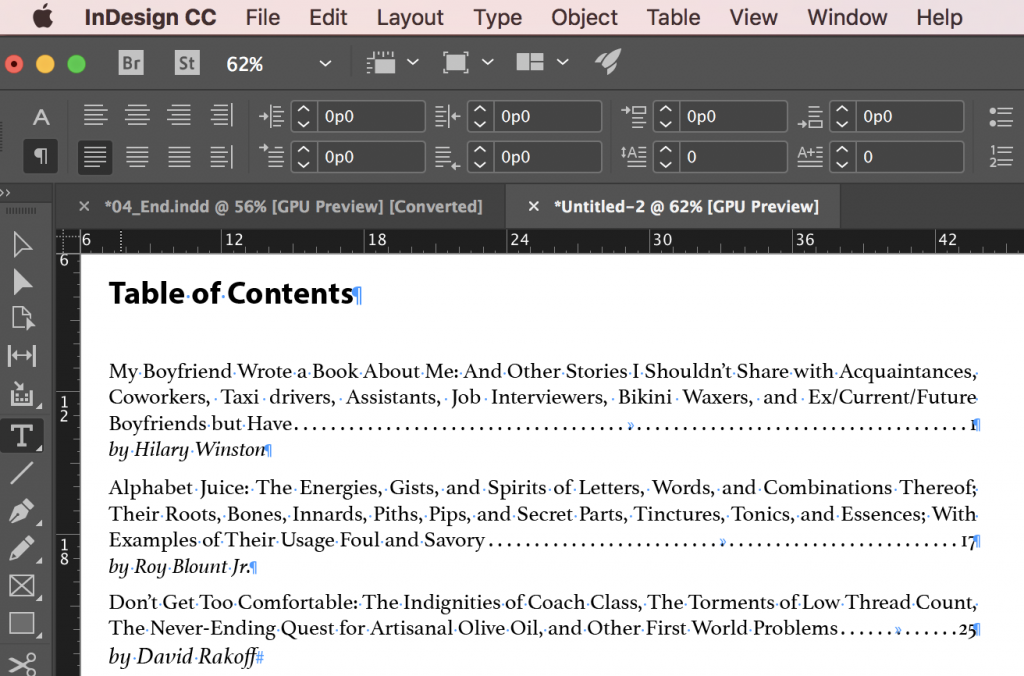 Adobe InDesign: Last Line Right Indent