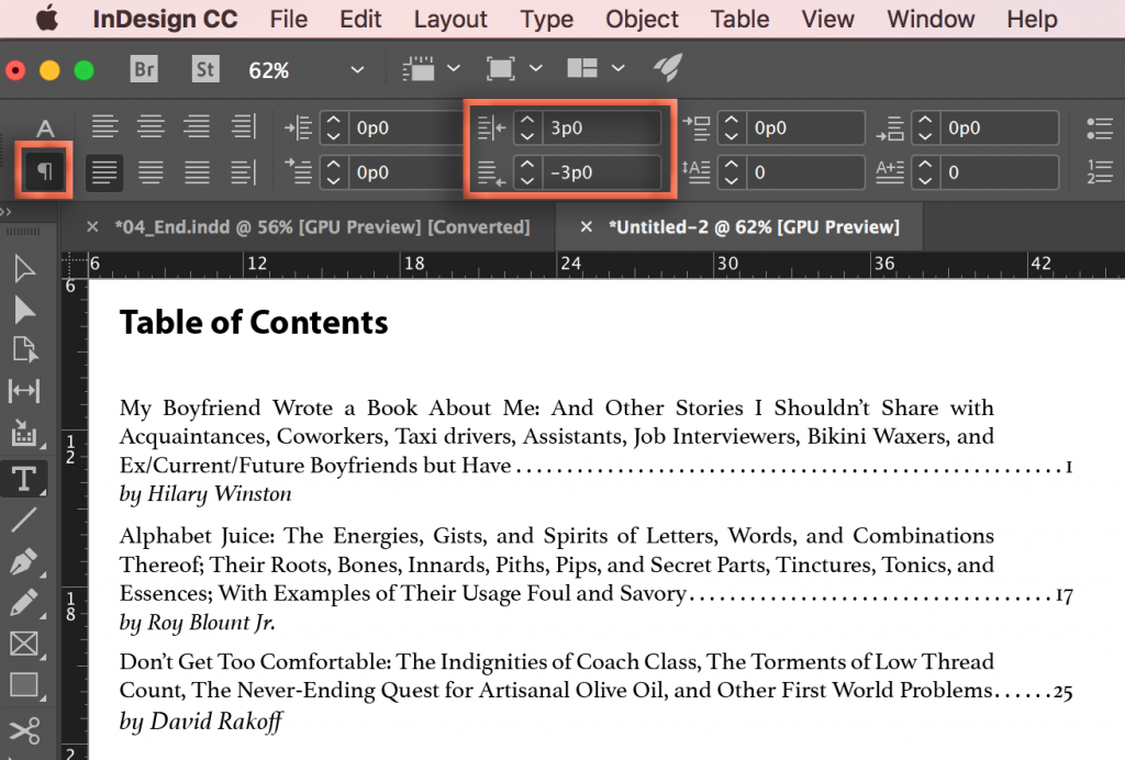 Adobe InDesign: Last Line Right Indent