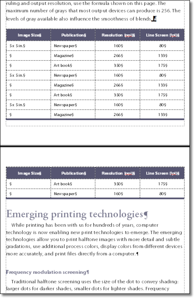 Adobe FrameMaker: Set a Table to Float