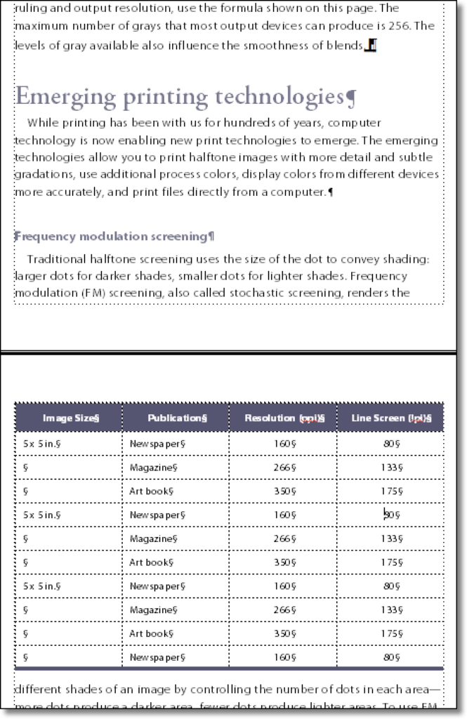 Adobe FrameMaker: Set a Table to Float