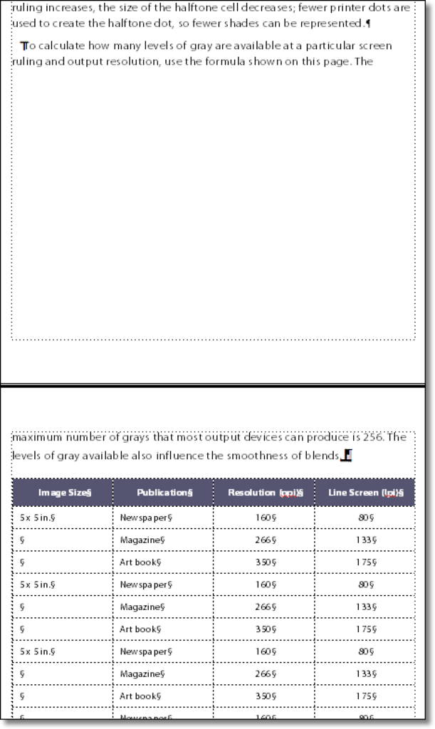 Adobe FrameMaker: Set a Table to Float