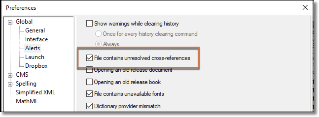 Adobe FrameMaker: Unresolved Cross-References