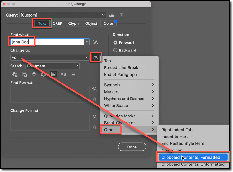 Adobe InDesign: Copy/Paste Index Markers