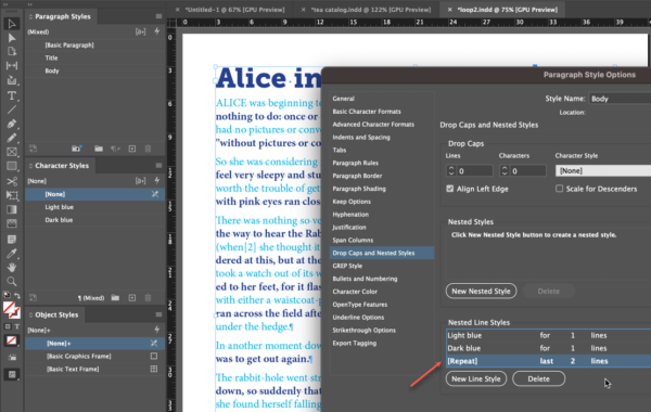 Nesting Layers Indesign Adobe InDesign: Nested line styles - Rocky Mountain Training